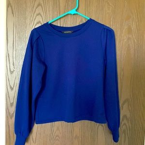 Puff sleeved Fleece lined Sweatshirt